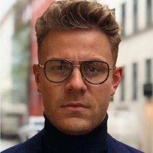 CHRISTOPHER CLOOS ST. BARTHS BLUE LIGHT READING GLASSES SILVER/SAPPHIRE NWOT